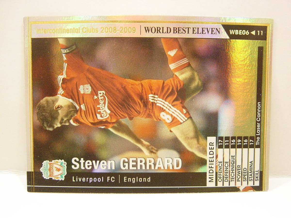 ■ WCCF 2008-2009 WBE スティーブン・ジェラード　Steven Gerrard 1980 England　Liverpool FC 08-09 World Best Eleven_画像2