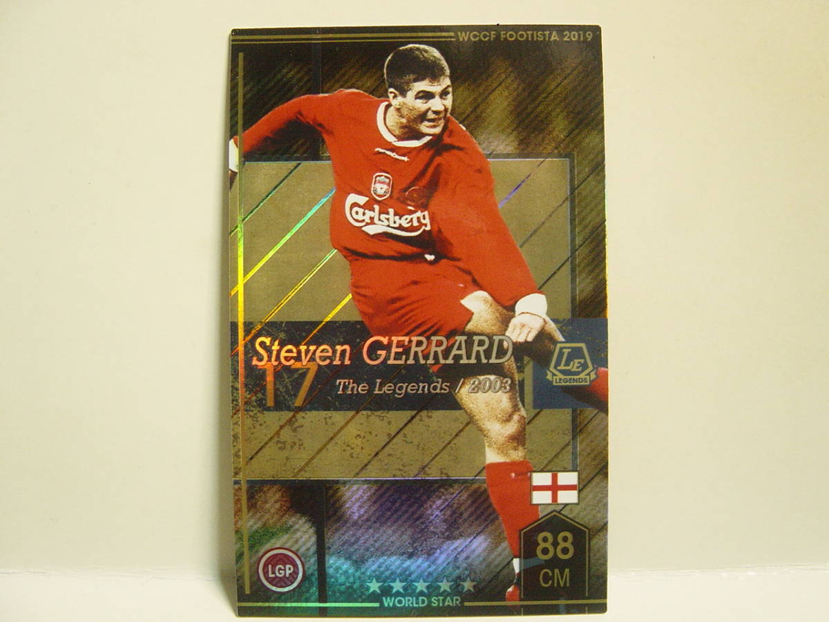 WCCF FOOTISTA 2019 LE スティーブン・ジェラード　Steven Gerrard 1980 England　Liverpool FC 1998-2015 Legends_画像1
