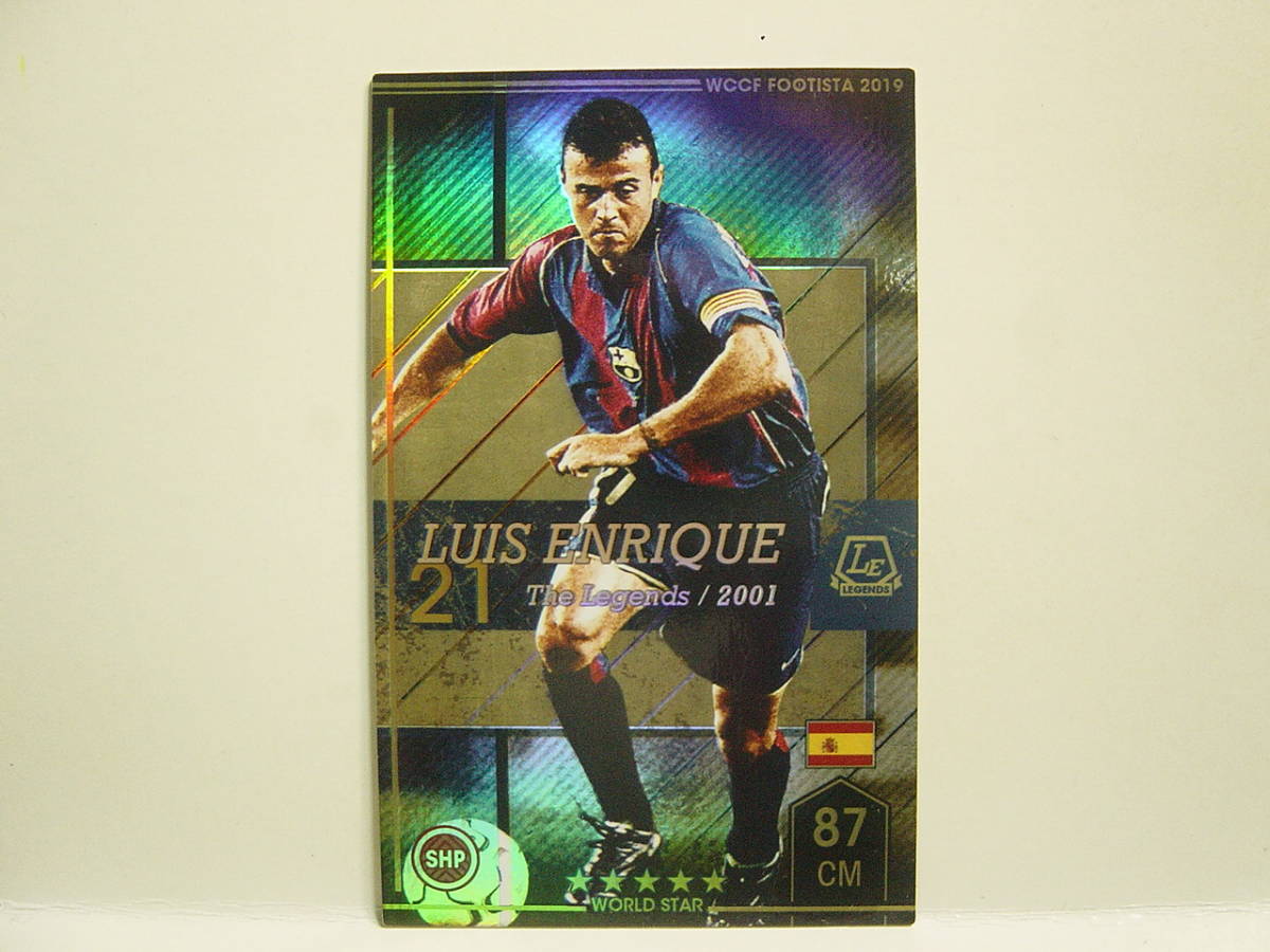 WCCF FOOTISTA 2019 LE ルイス・エンリケ　Luis Enrique 1970 Spain　FC Barcelona Spain La Liga 1996-2004 The Legends_画像1