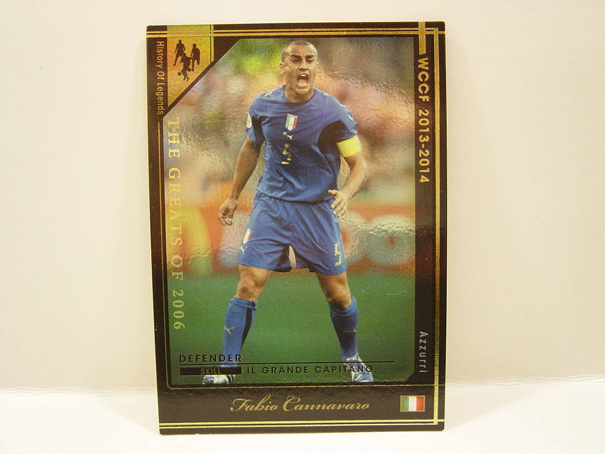 Panini WCCF 2013-2014 HOLE ファビオ・カンナバーロ　Fabio Cannavaro 1973 Italy　Azzurri 1997-2010 History Of Legends_画像1