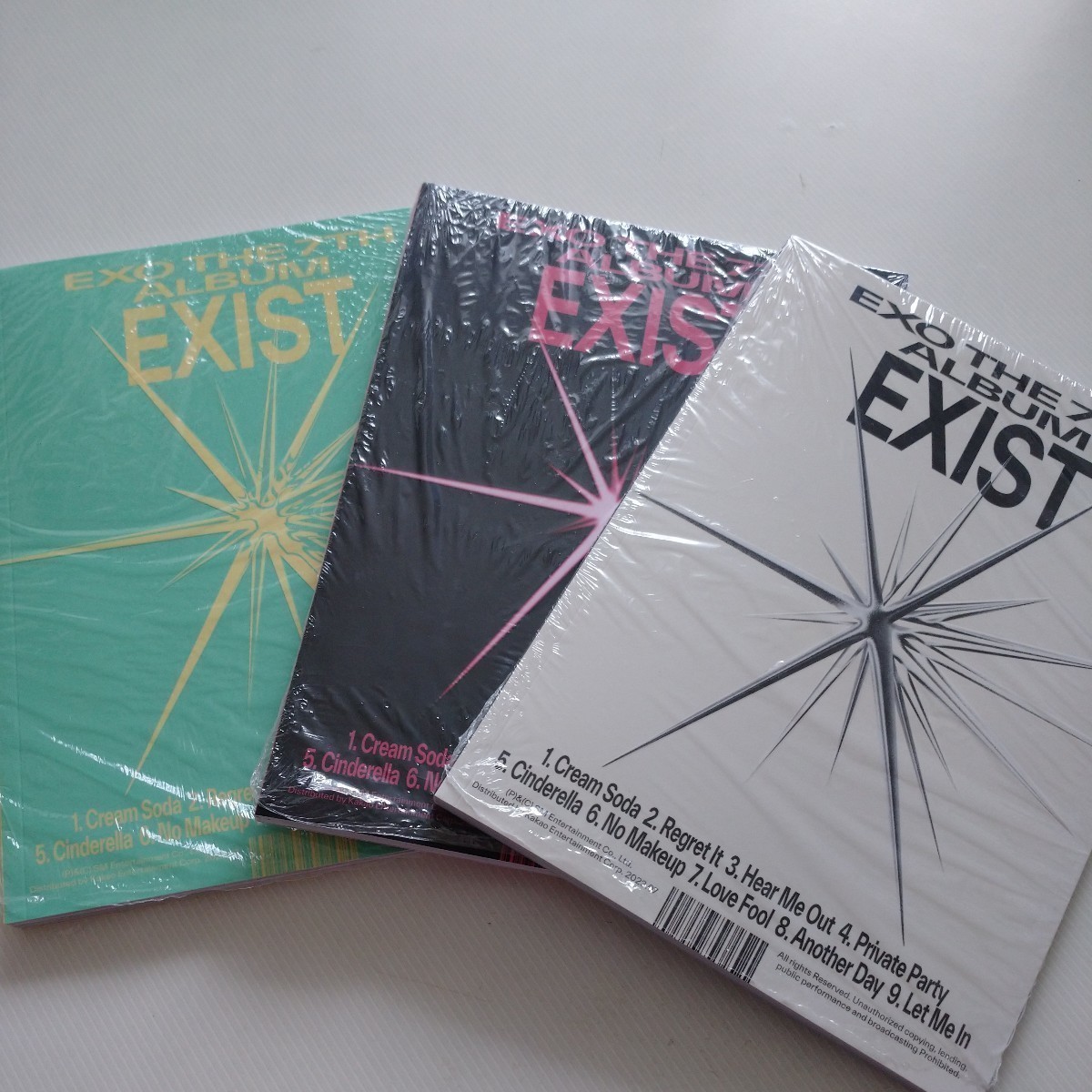 EXO EXIST Photo Book E X O Ver. CD 3種類セット 韓国 アルバム トレカ などなし_画像1