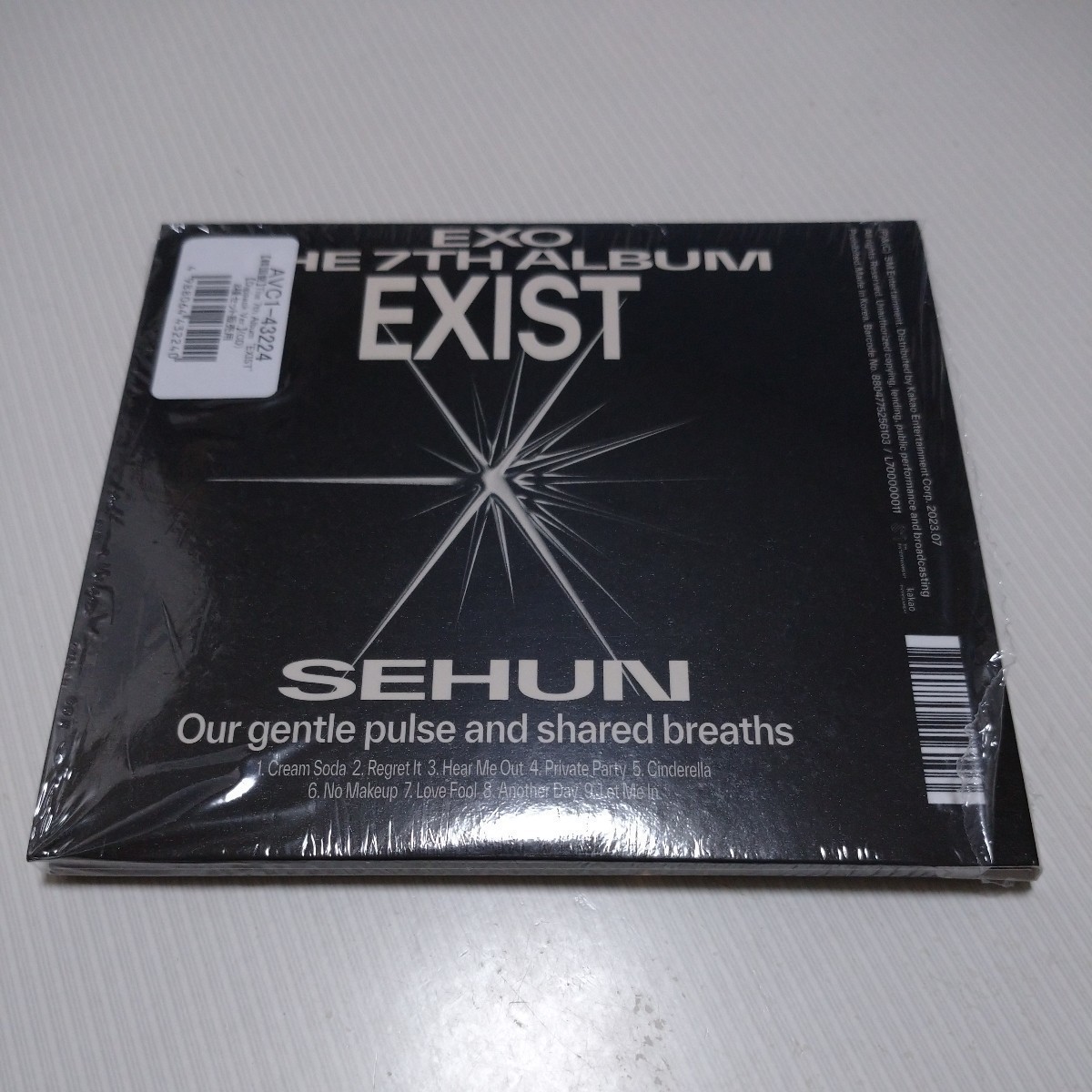 EXO セフン EXIST SMini Ver. Digipack Ver. Don't Fight The Feeling Expansion Ver. CD 韓国 スマート アルバム トレカ なし_画像3