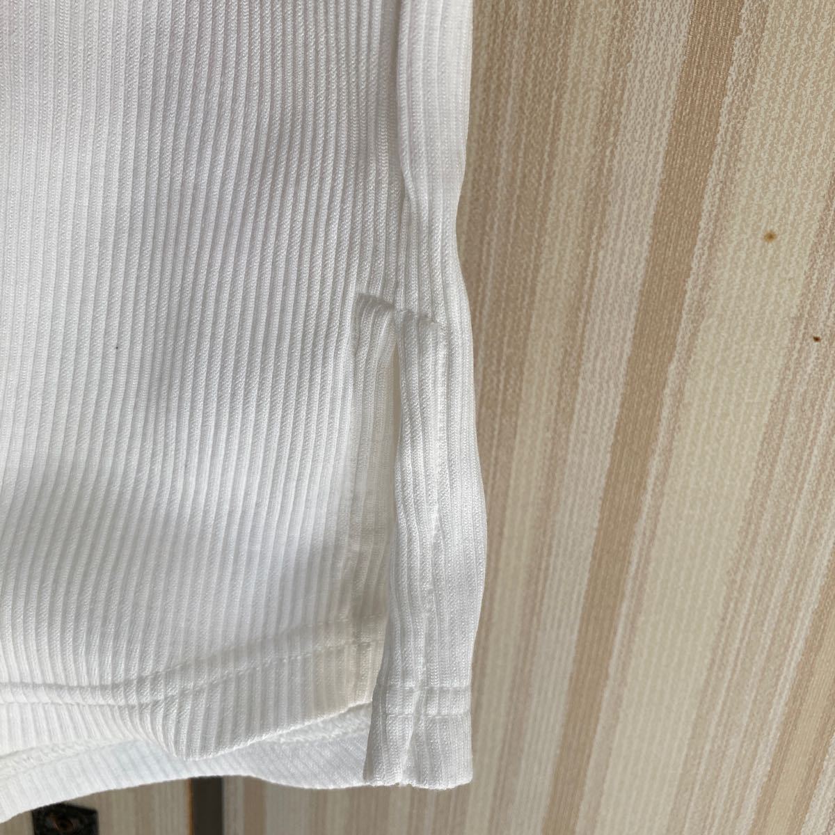 ロング半袖カットソー TORNADO MART Tシャツ ホワイト 白 トルネードマートＭサイズ トップス インナー メンズ_画像5