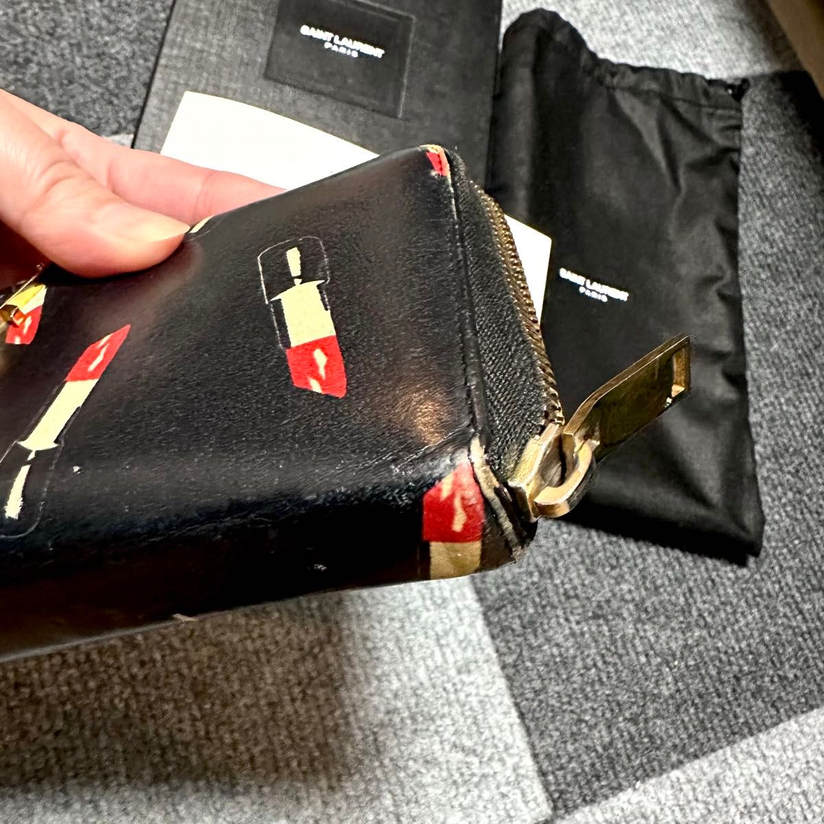 サンローラン 長財布 ウォレット リップ柄 限定品 限定モデル サンローラン 長財布 ウォレット リップ柄 限定品 限定モデル