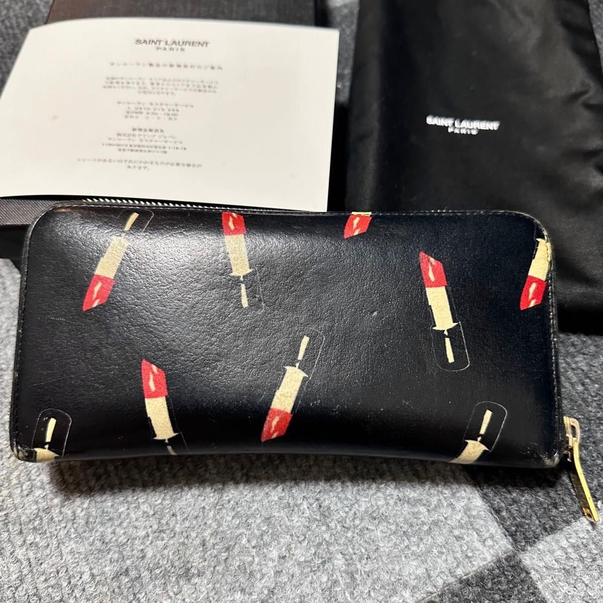 サンローラン 長財布 ウォレット リップ柄 限定品 限定モデル サンローラン 長財布 ウォレット リップ柄 限定品 限定モデル