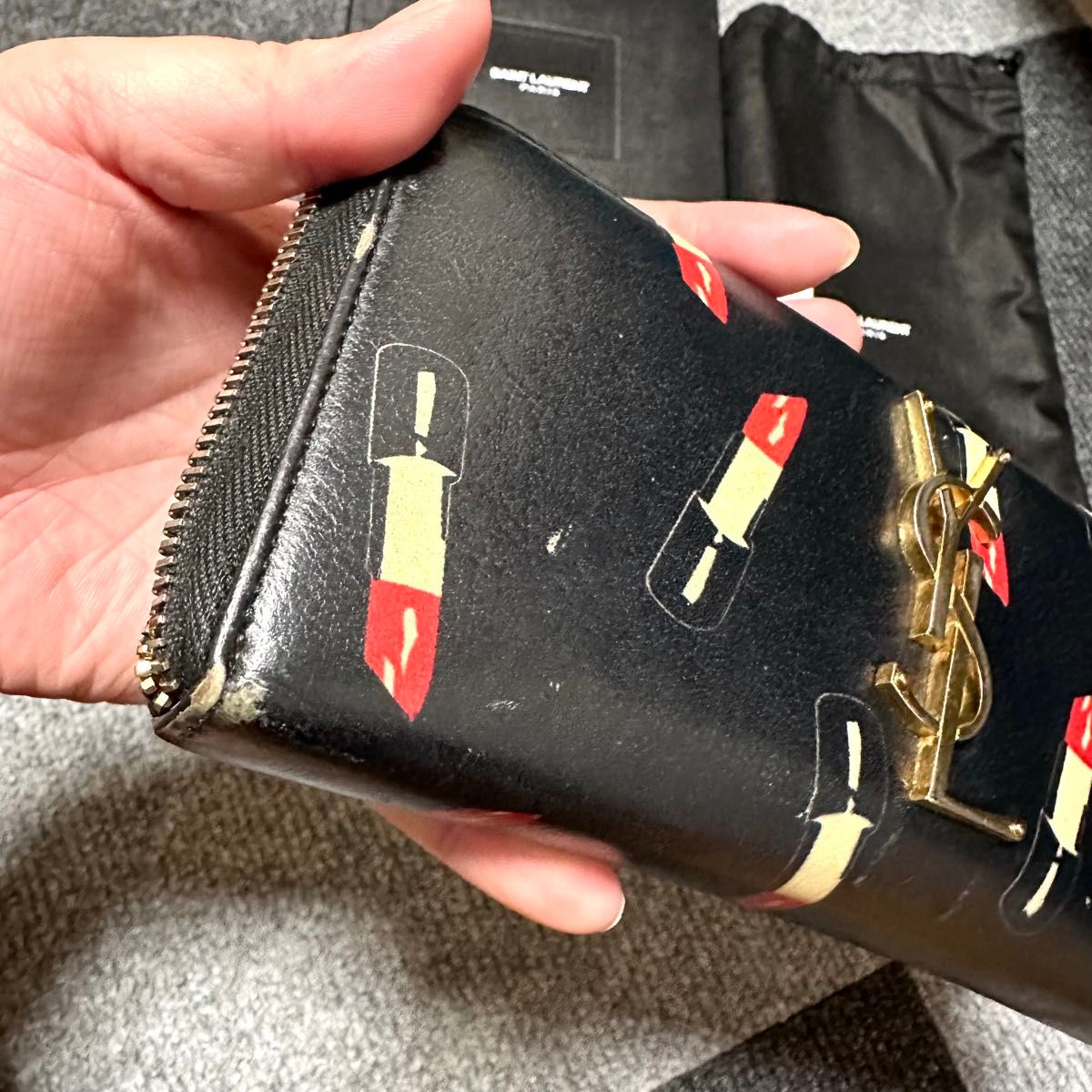 サンローラン 長財布 ウォレット リップ柄 限定品 限定モデル サンローラン 長財布 ウォレット リップ柄 限定品 限定モデル