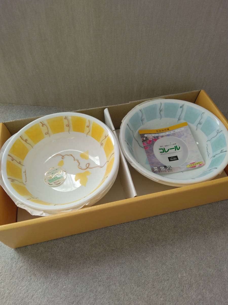 コレール CORELLE シリアルボール サラダ iwaki 色違い５枚組の画像9