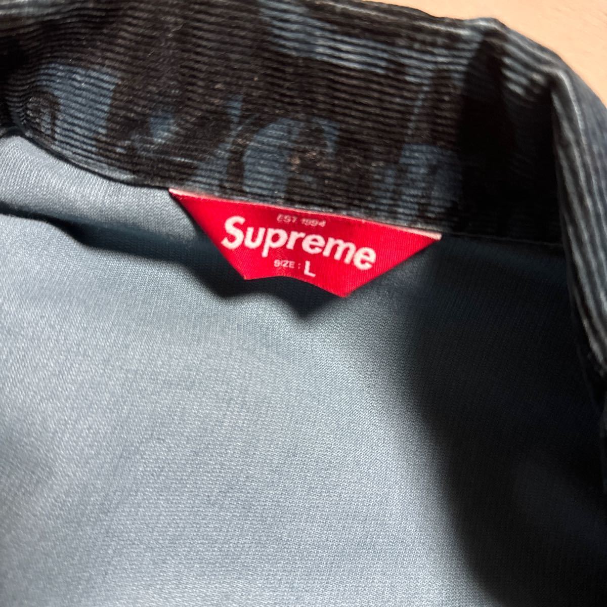 【レア色】supreme vibrations trucker jacket 色:darkBlue Lサイズ_画像5