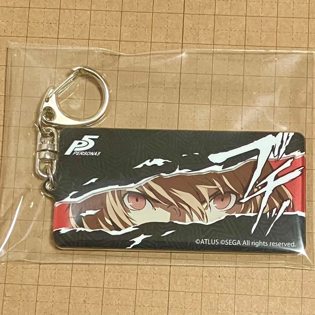 ペルソナ5 ザ・ロイヤル PERSONA5 ROYAL P5R カットイン 「ブチッ」 アクリルキーホルダー 明智吾郎 (クロウ)