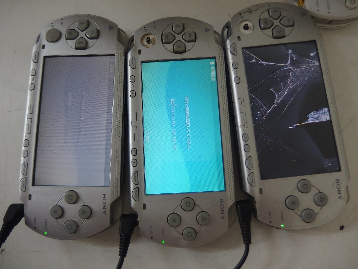 8■/Zク3829　SONY プレイステーションポータブル PSP-1000 10台セット ジャンク_画像4