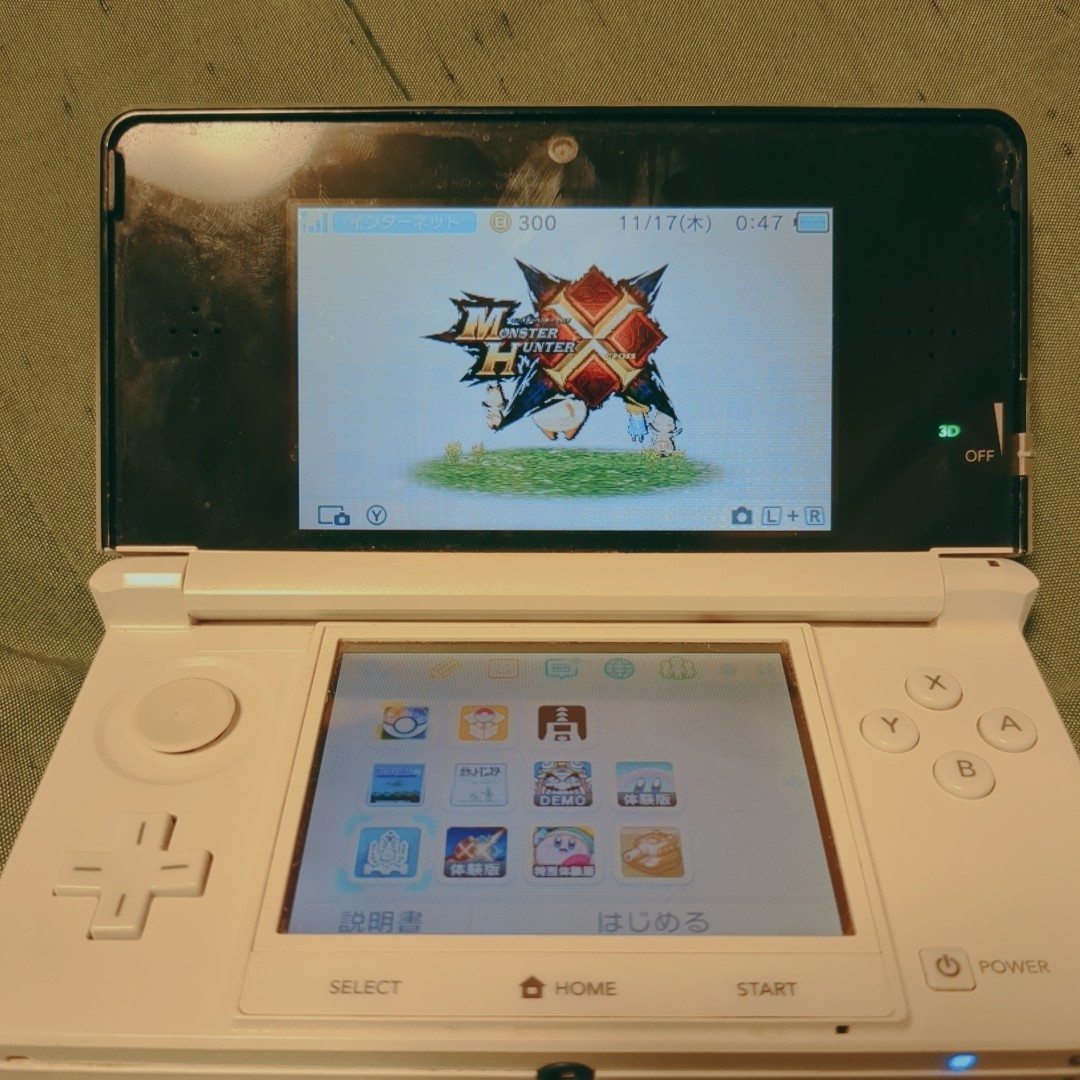 ニンテンドー3DS アイスホワイト ポケモンバンク ポケムーバー VC 銀 青 サンムーン特別体験版 モンハン クロス _画像6