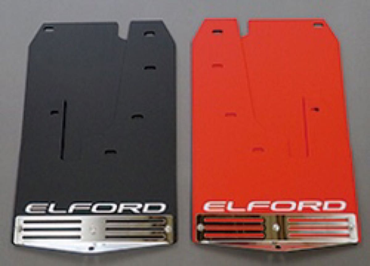 デリカD:5後期車用☆マッドフラップ（ブラック）☆エルフォード☆ELFORD☆