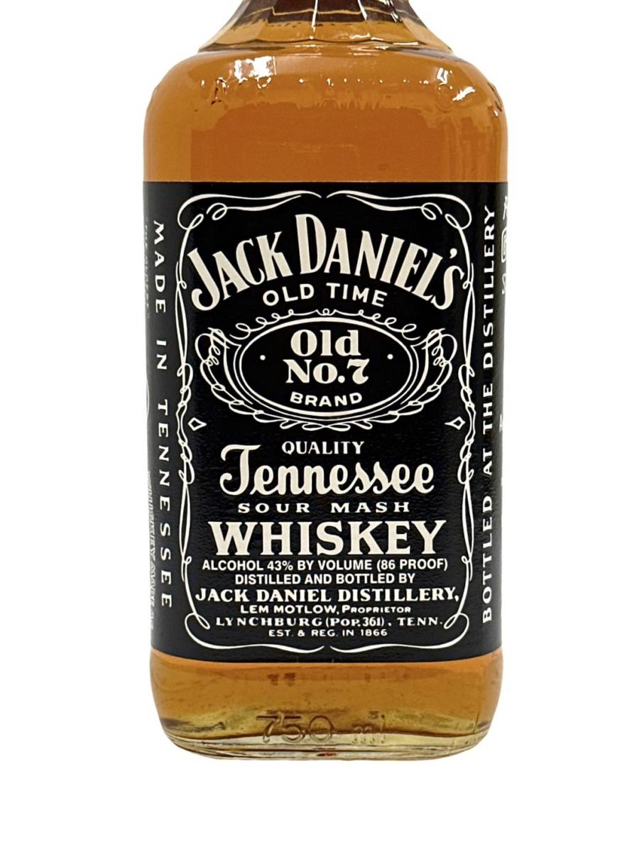 〈お酒〉JACK DANIEL'S Old NO.7 ジャック ダニエル ウイスキー 750ml 43％ 【中古/現状品/未開栓】004065-⑧_画像2