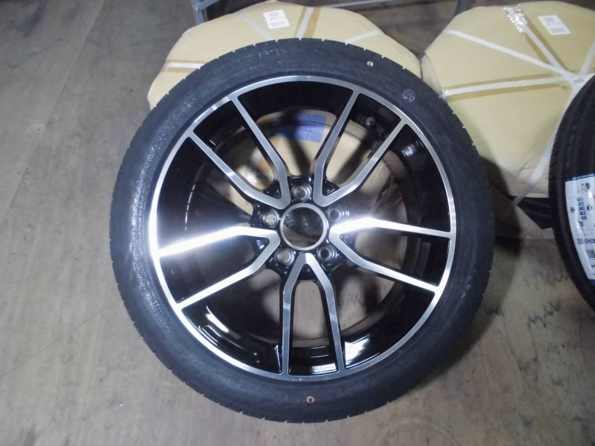 EMN GERMANY メルセデスベンツ用 A.B.Cクラス等 未使用 ブラックポリッシュ 17インチ 225/45R17 4本セット 769 EMN GERMANY メルセデスベンツ用 A.B.Cクラス等 未使用 ブラックポリッシュ 17インチ 225/45R17 4本セット 769