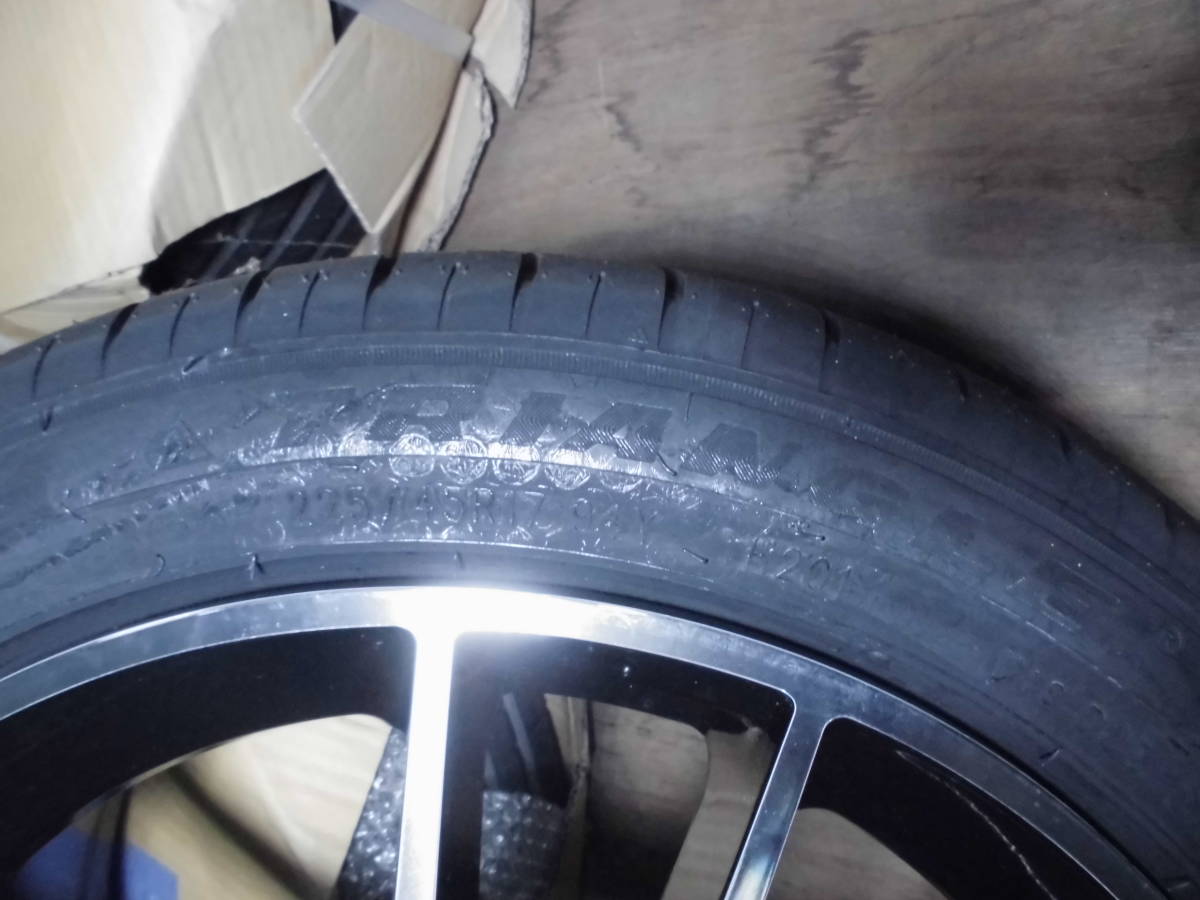 EMN GERMANY メルセデスベンツ用 A.B.Cクラス等 未使用 ブラックポリッシュ 17インチ 225/45R17 4本セット 769 EMN GERMANY メルセデスベンツ用 A.B.Cクラス等 未使用 ブラックポリッシュ 17インチ 225/45R17 4本セット 769