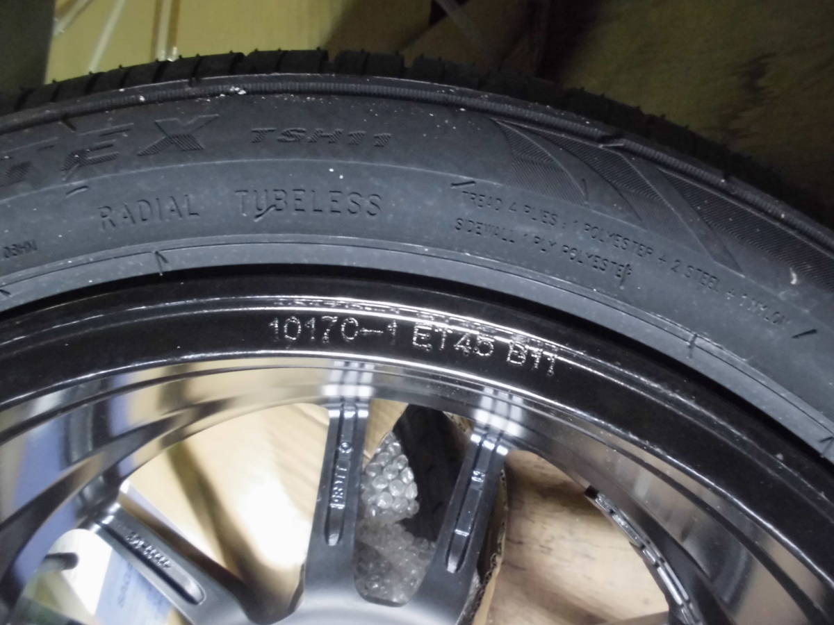 EMN GERMANY メルセデスベンツ用 A.B.Cクラス等 未使用 ブラックポリッシュ 17インチ 225/45R17 4本セット 769 EMN GERMANY メルセデスベンツ用 A.B.Cクラス等 未使用 ブラックポリッシュ 17インチ 225/45R17 4本セット 769