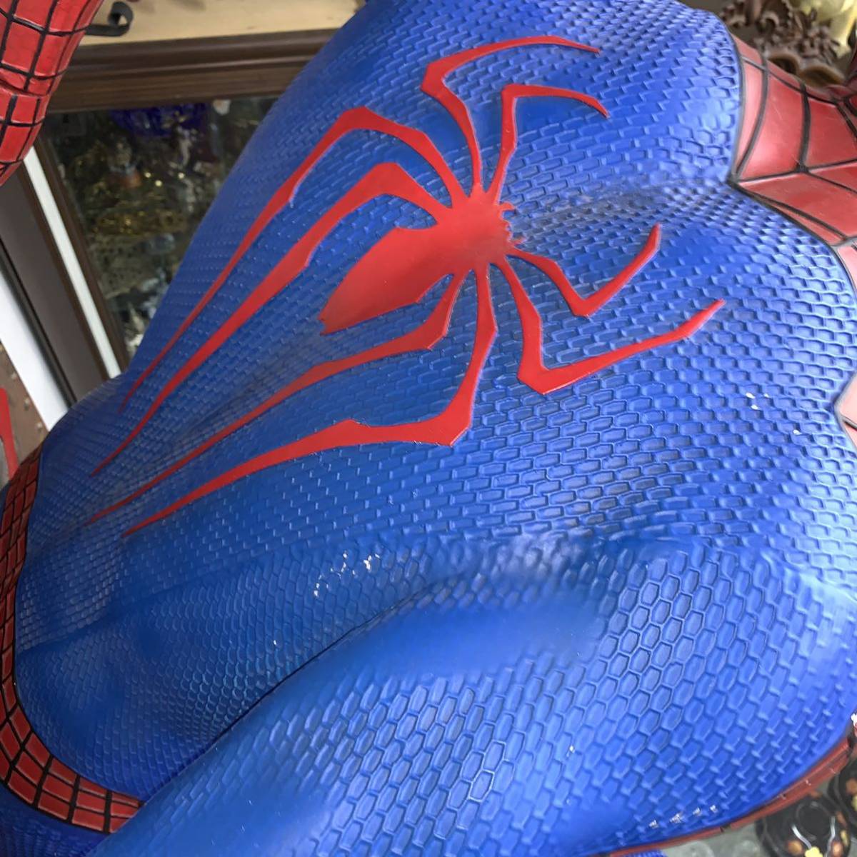 [ used * direct receipt limitation (pick up) ] Spider-Man life-size scale objet d'art approximately 250cm