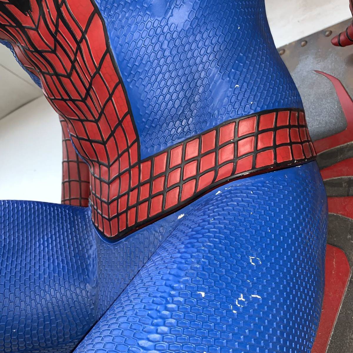 [ used * direct receipt limitation (pick up) ] Spider-Man life-size scale objet d'art approximately 250cm