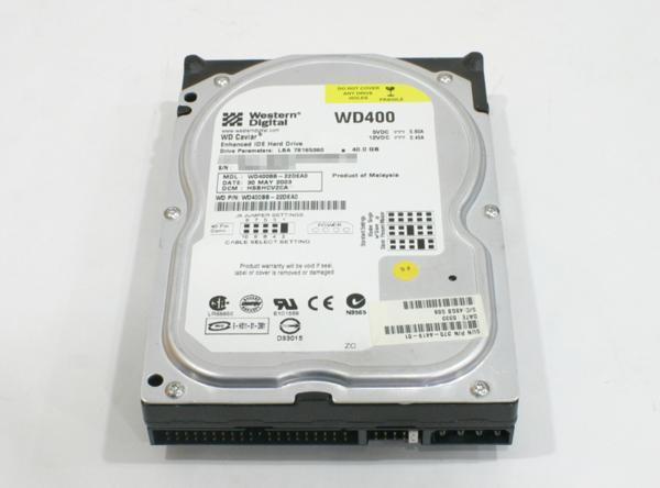 Sun X7096A 370-4419 (WD400BB) 40GB E-IDE HDD 7200rpm_画像2