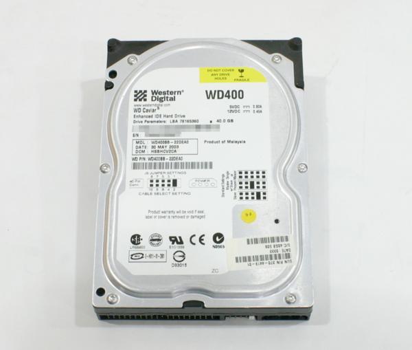 Sun X7096A 370-4419 (WD400BB) 40GB E-IDE HDD 7200rpm_画像1