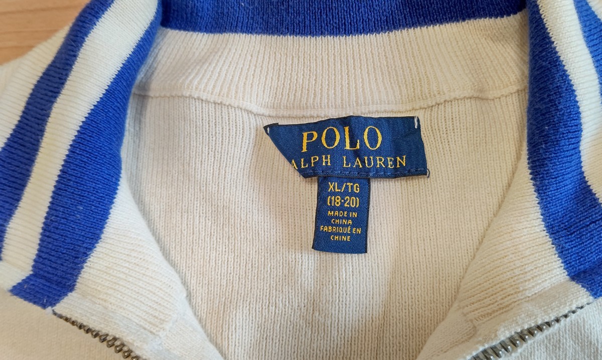 POLO RALPH LAUREN ポロラルフローレン　　　サイズXL/TG（18−20）ハーフジップ　プルオーバー　ニット　メンズ　_画像3