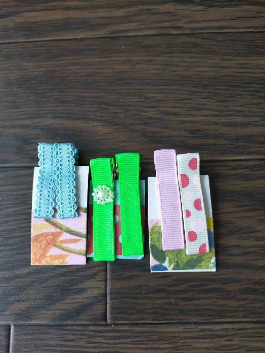  postage included hairpin hand made hair clip set girl hair accessory hair elastic *... button . rubber 140 #tomi handmade list 