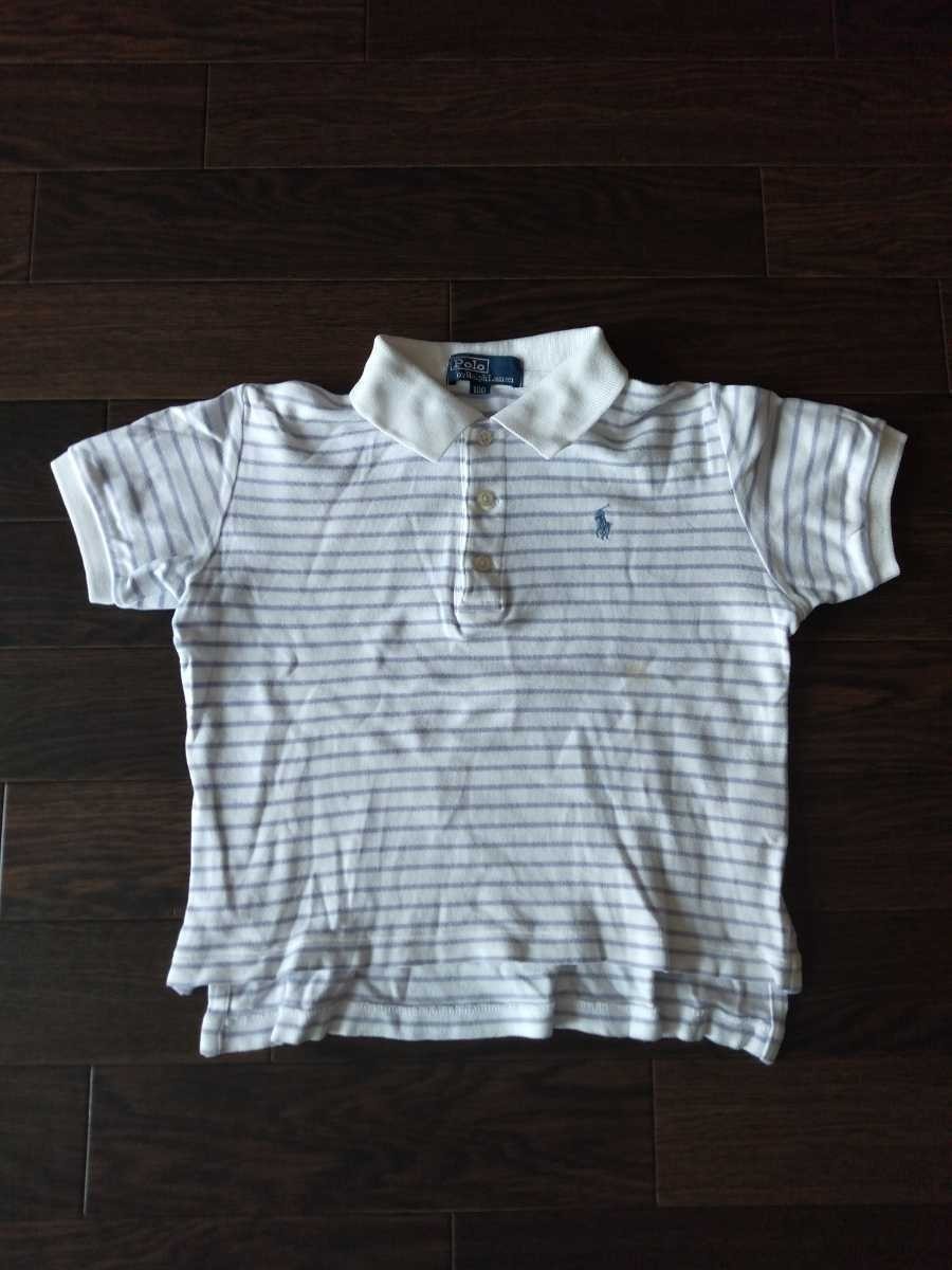  free shipping POLO T-shirt short sleeves 100 95 Comme Ca cut and sewn Kids reversible * Ralph Lauren long sleeve shirt 