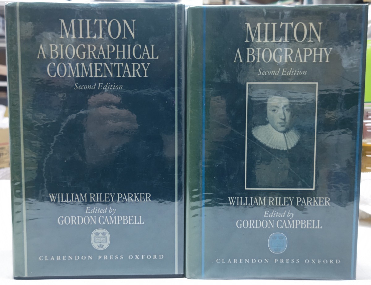 r0129-4.MILTON A BIOGRAPHY Second Edition 全2巻揃い/WILLIAM RILEY PARKER/oxford/ジョン・ミルトン 自伝/英米文学/_画像1