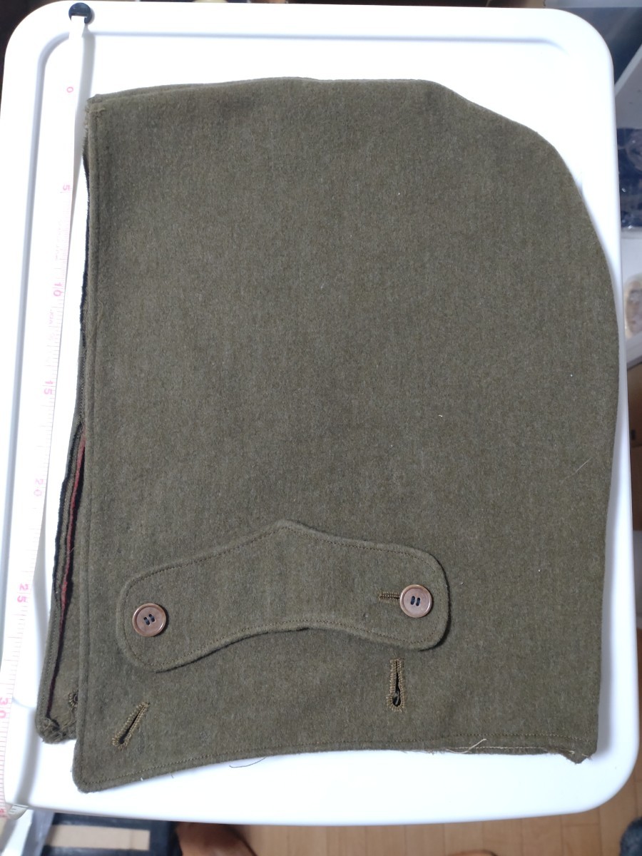 日本軍陸軍将校　外套頭巾_画像1