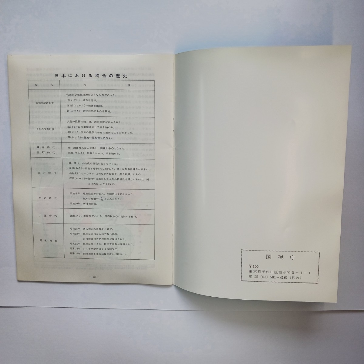 小冊子 「租税教室　昭和54年度版」全32ページ　国税庁　（1979～1980年）_画像4