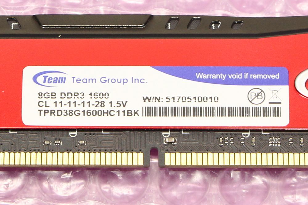 PC3-12800U(DDR3-1600)-8GB 1枚 /Team Elite_画像3