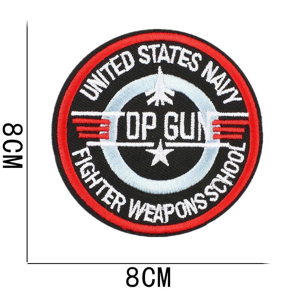 Top Gun　アイロン　刺ワッペン　アメリカ　空軍　戦闘機　兵器学校