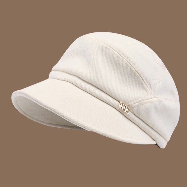 キャスケット 帽子 レディース つば広 UV 人気 無地 おしゃれ  キャップ帽子 小顔 効果  防寒 秋冬 婦人帽子 UVカット