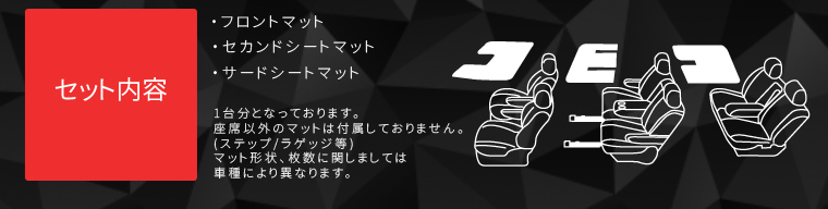 トヨタ クルーガーハイブリッド MHU28W 7人乗り スタンダードフロアマット