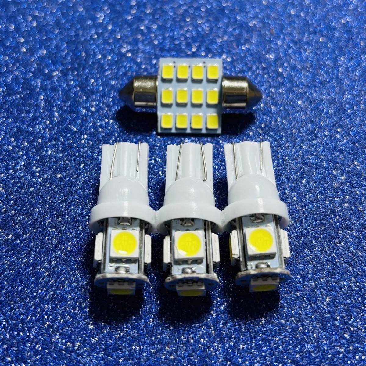 タント LA600S LA610S ルームランプ T10 LED 純正球交換用 ホワイト 室内灯 4個セット ダイハツ カスタム_画像1