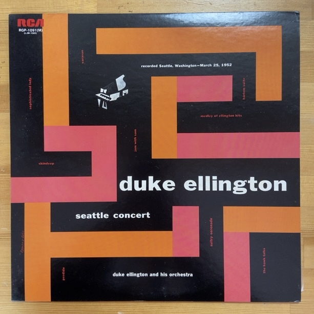 DUKE ELLINGTON & HIS ORCHESTRA SEATTLE CONCERT (RE) LP_画像1