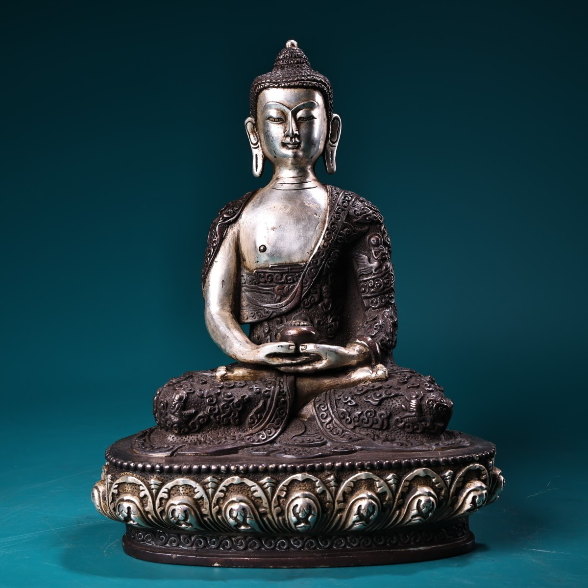 ▽鴻▽明・仏教古美術・古銅流金彫・緑度母仏像・古寺買取 時代物 中国
