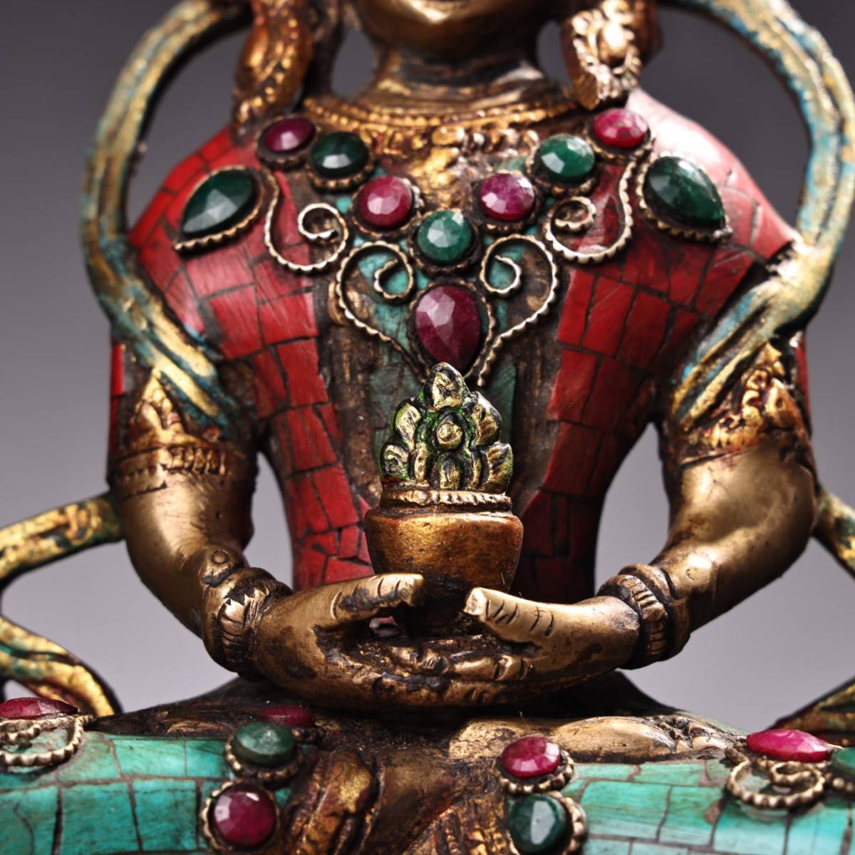 蔵友館蔵品・銅製・塗金・達摩祖師像】・希少珍品・置物・賞物 蔵友館蔵品・銅製・塗金・達摩祖師像】・希少珍品・置物・賞物