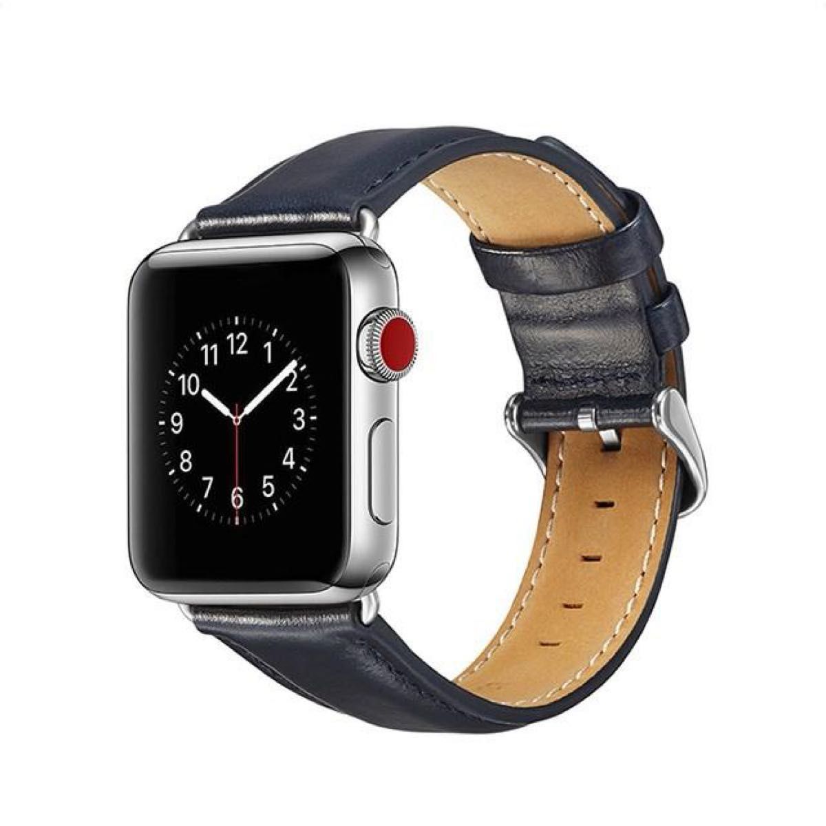 AppleWatch バンド レザー アップルウォッチ 交換 ベルト 42mm レザーベルト Apple Watch 時計バンド