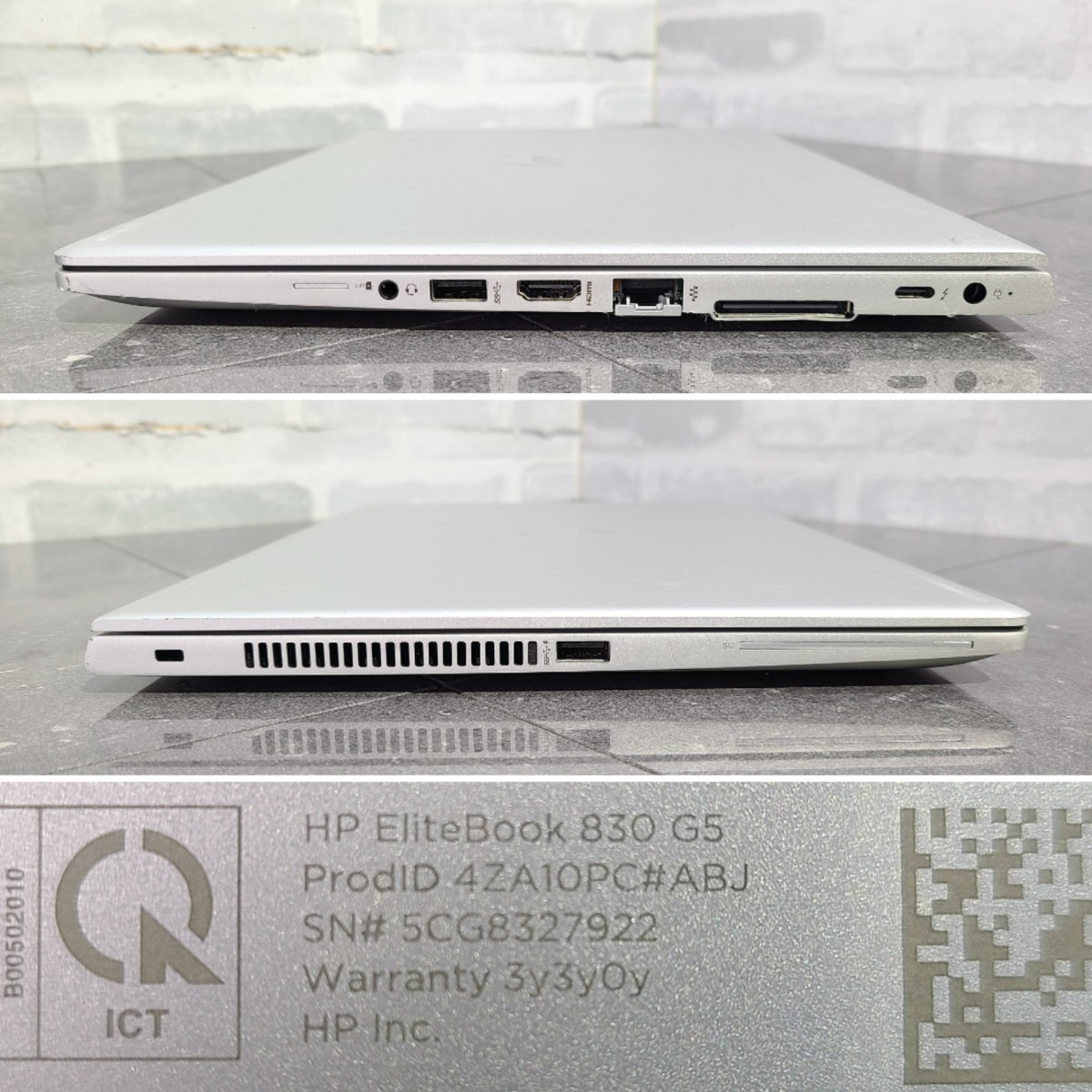 【中古動作品】管1X211 HP EliteBook 830 G5 core i5-8250U SSD256GB、メモリー8GB、バッテリー有り、クリーンインストール済み もや有り_画像10