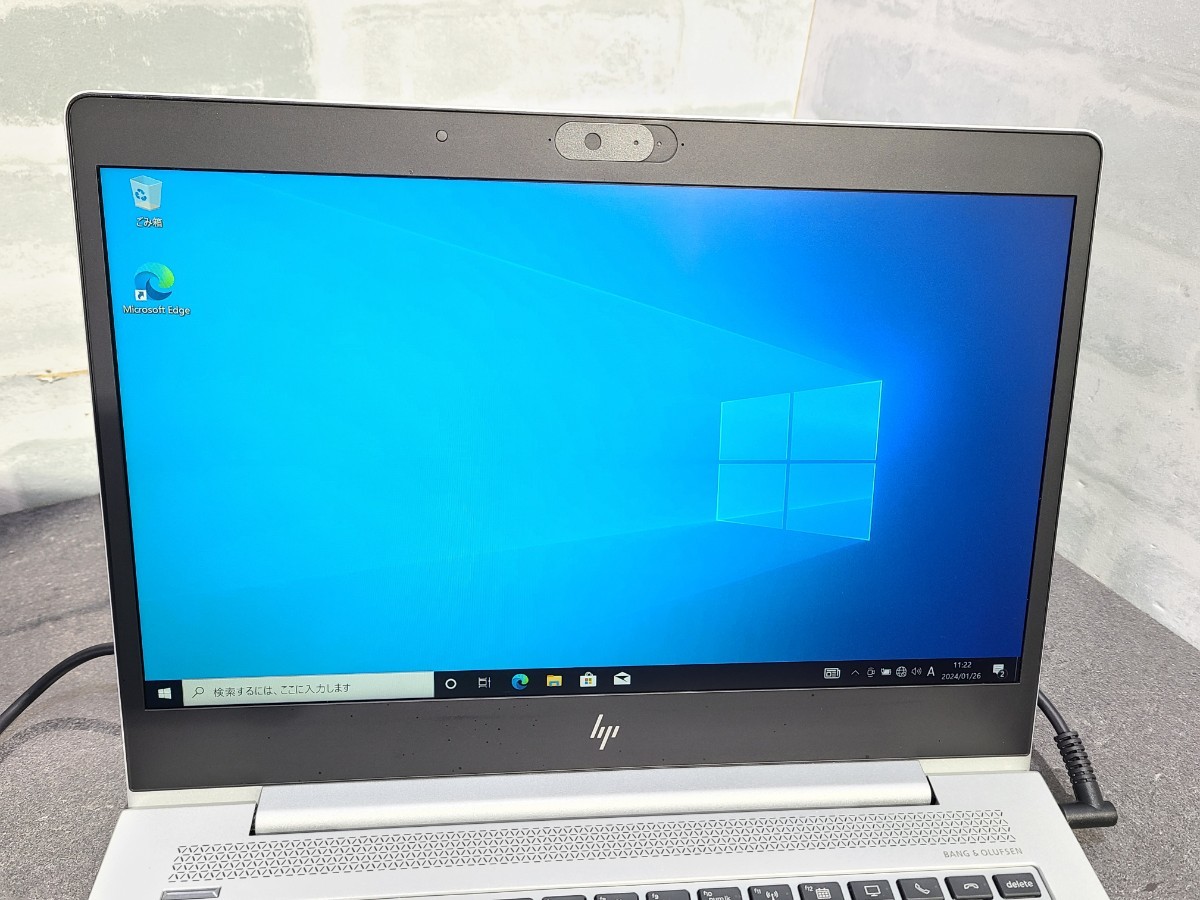 【中古動作品】管1X134 HP EliteBook 830 G5 core i5-8250U SSD256GB、メモリー8GB、バッテリー有り、クリーンインストール済み _画像2