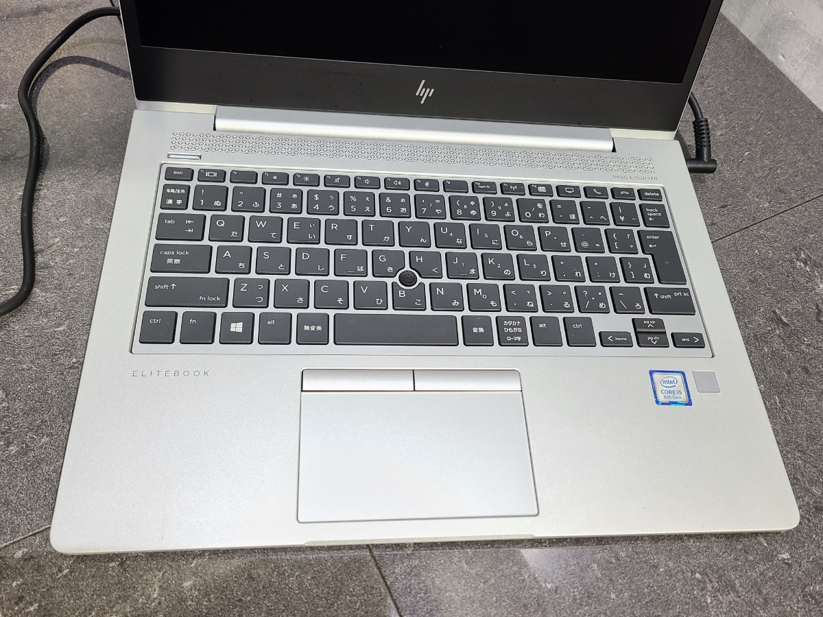 【中古動作品】管1X134 HP EliteBook 830 G5 core i5-8250U SSD256GB、メモリー8GB、バッテリー有り、クリーンインストール済み _画像5