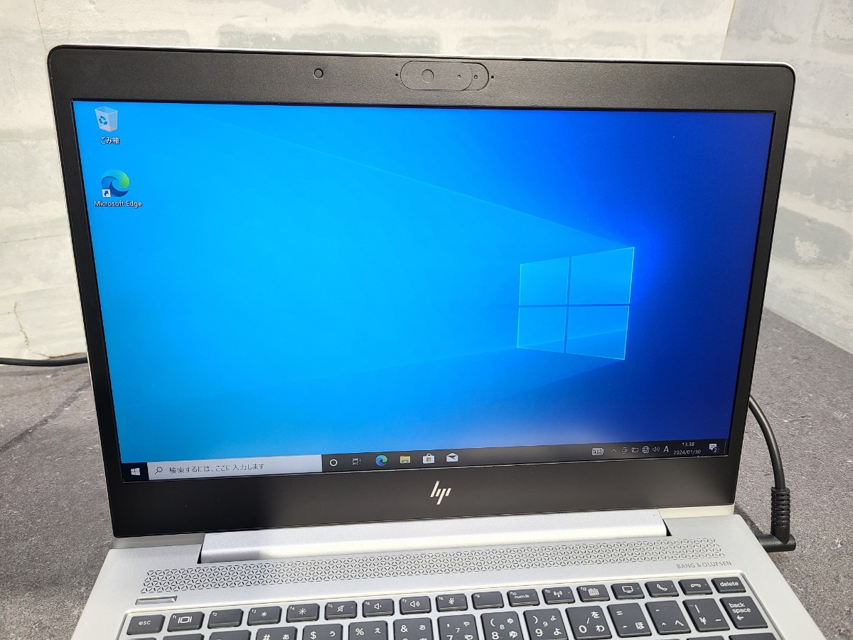 【中古動作品】管1X194 HP EliteBook 830 G5 core i5-8250U SSD256GB、メモリー8GB、バッテリー有り、クリーンインストール済み 傷有り_画像2