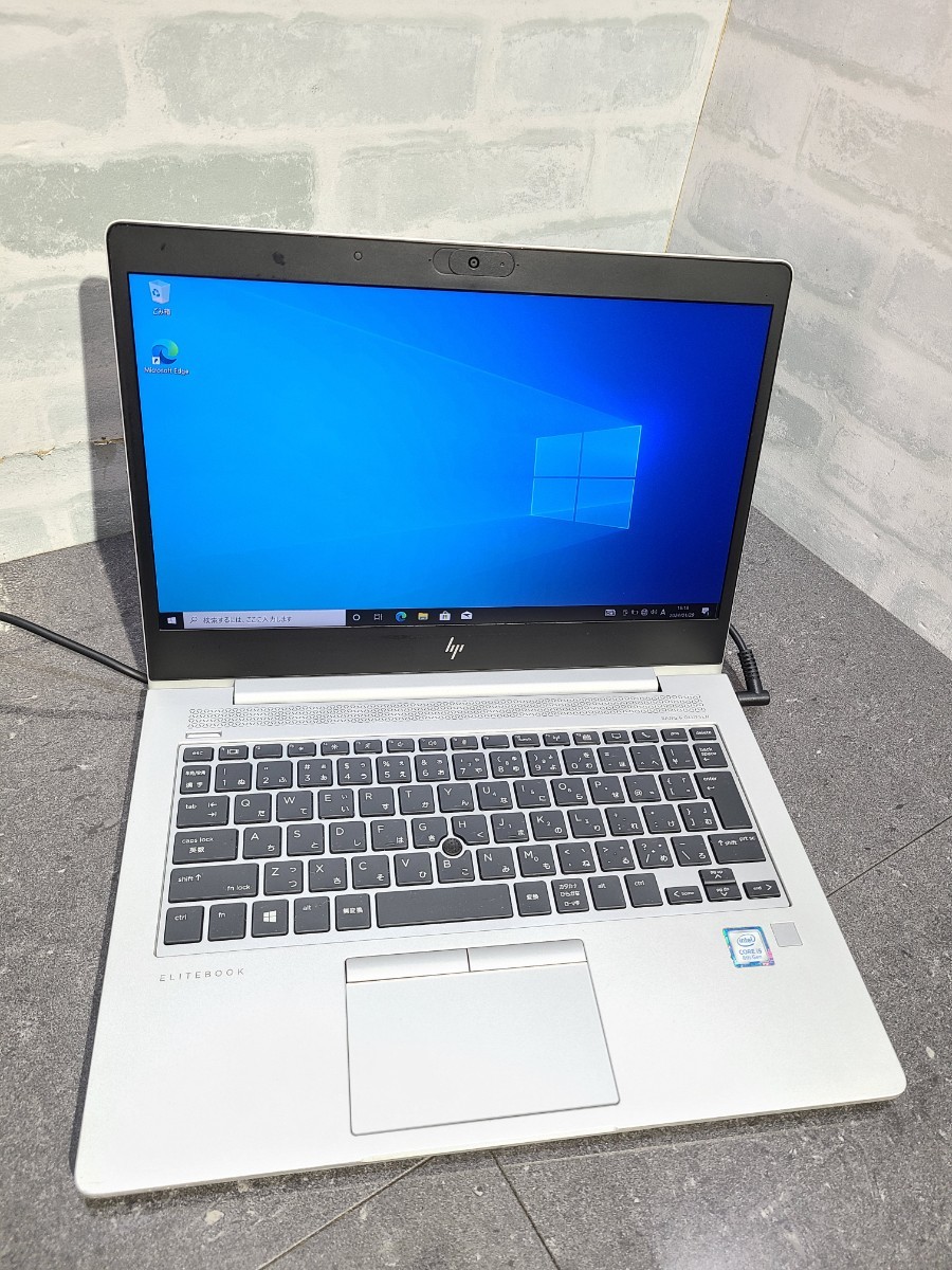 【中古動作品】管1X181 HP EliteBook 830 G5 core i5-8250U SSD256GB、メモリー8GB、バッテリー有り、クリーンインストール済み 傷有り_画像1