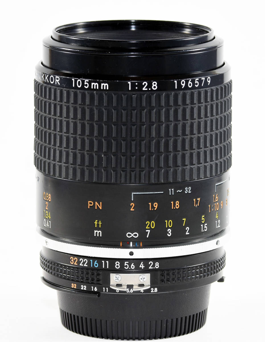 ジャンク　Nikon Ai-S Micro-NIKKOR 105mm f2.8 一眼レフカメラ用接写レンズ　ポートレート撮影に最適　デジカメで高解像の画像_画像1