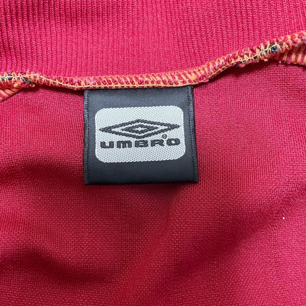 UMBRO アンブロ ジャージ トラックジャケット Lサイズ ワインレッド ポリエステル_画像3