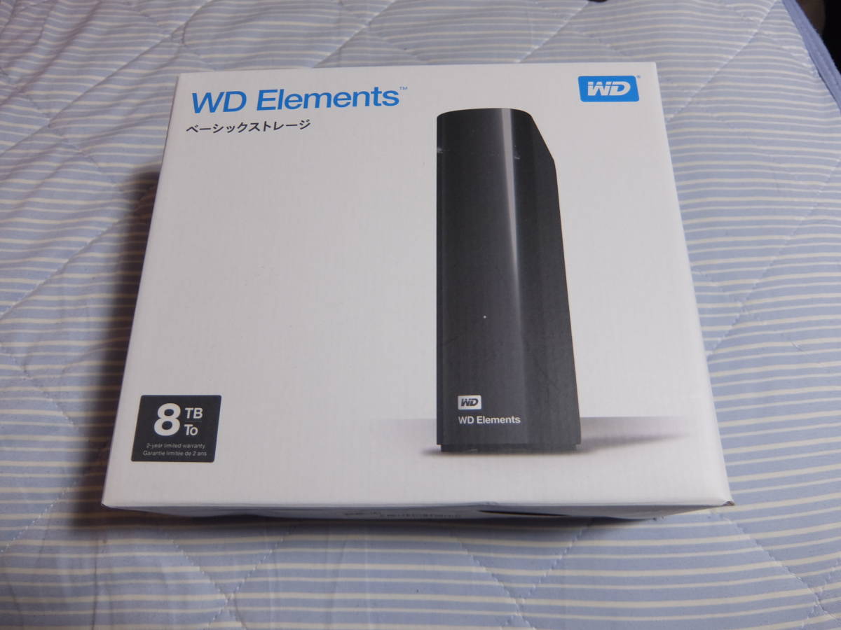 ウエスタンデジタル WD デスクトップHDD 8TB USB3.0 WD Elements Desktop 外付けハードディスク / WDBBKG0080HBK-JESN_画像1