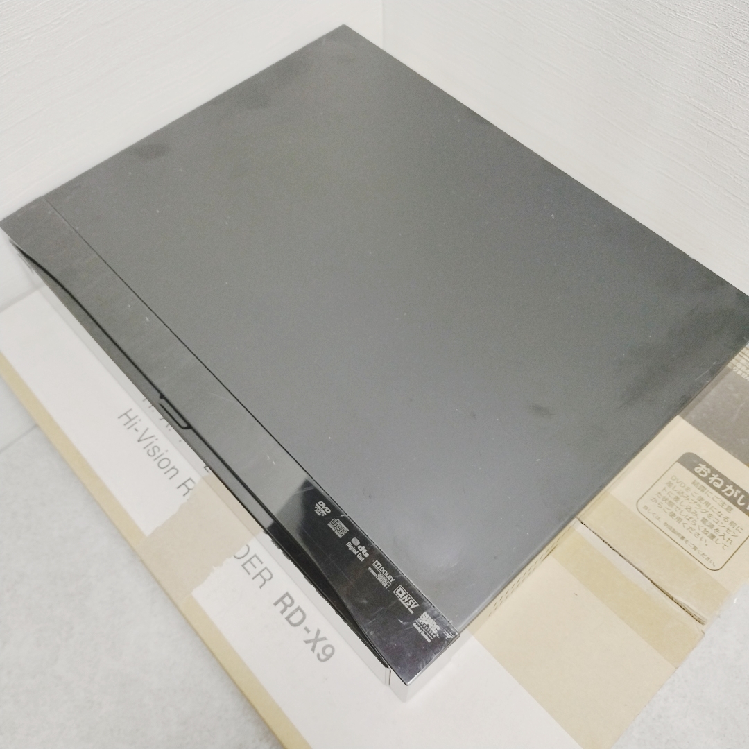 1k366ay 東芝/REGZA HDD/DVDレコーダー RD-X9 リモコン付 2番組同時録画 3D対応機 2TB 10年_画像2