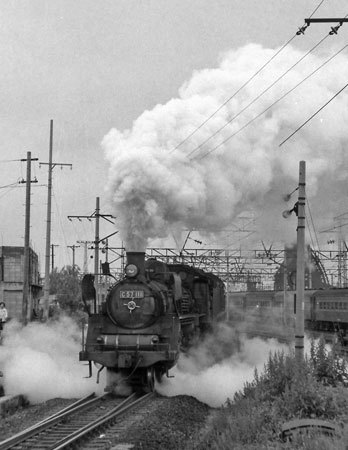 古い鉄道ネガ：C57 111・DD51さくら・昭和40年代_トリミング拡大みほん