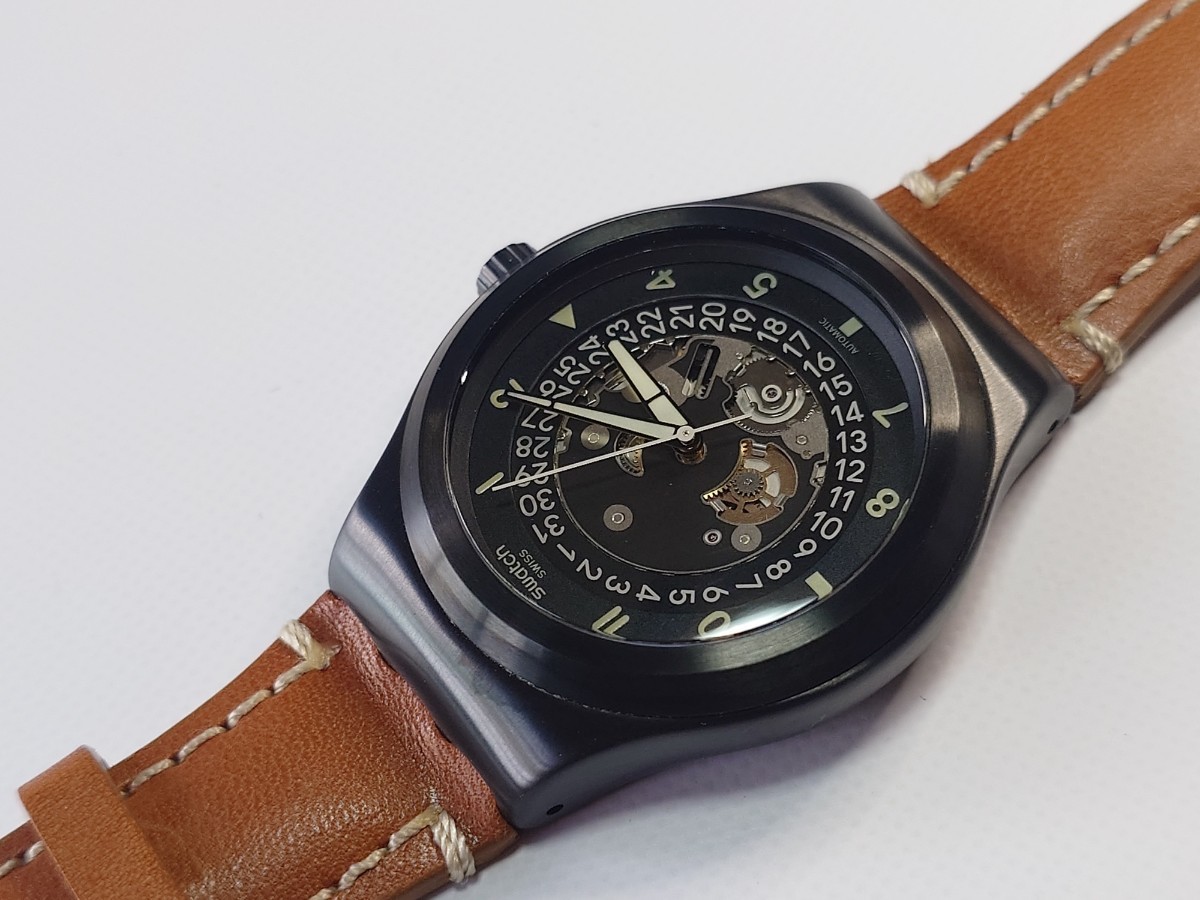 スウォッチ システム51 アイロニー 自動巻き 腕時計 SWATCH SISTEM51 IRONY YIB402 SISTEM THOUGHT VINTAGE / OMEGA_画像1